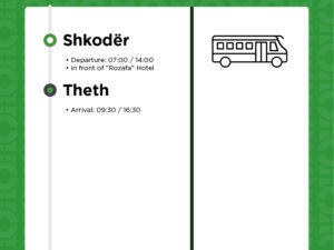 Shkoder to Theth Transportation