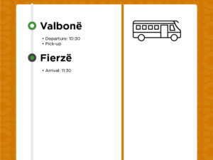 Valbone to Fierze transportation